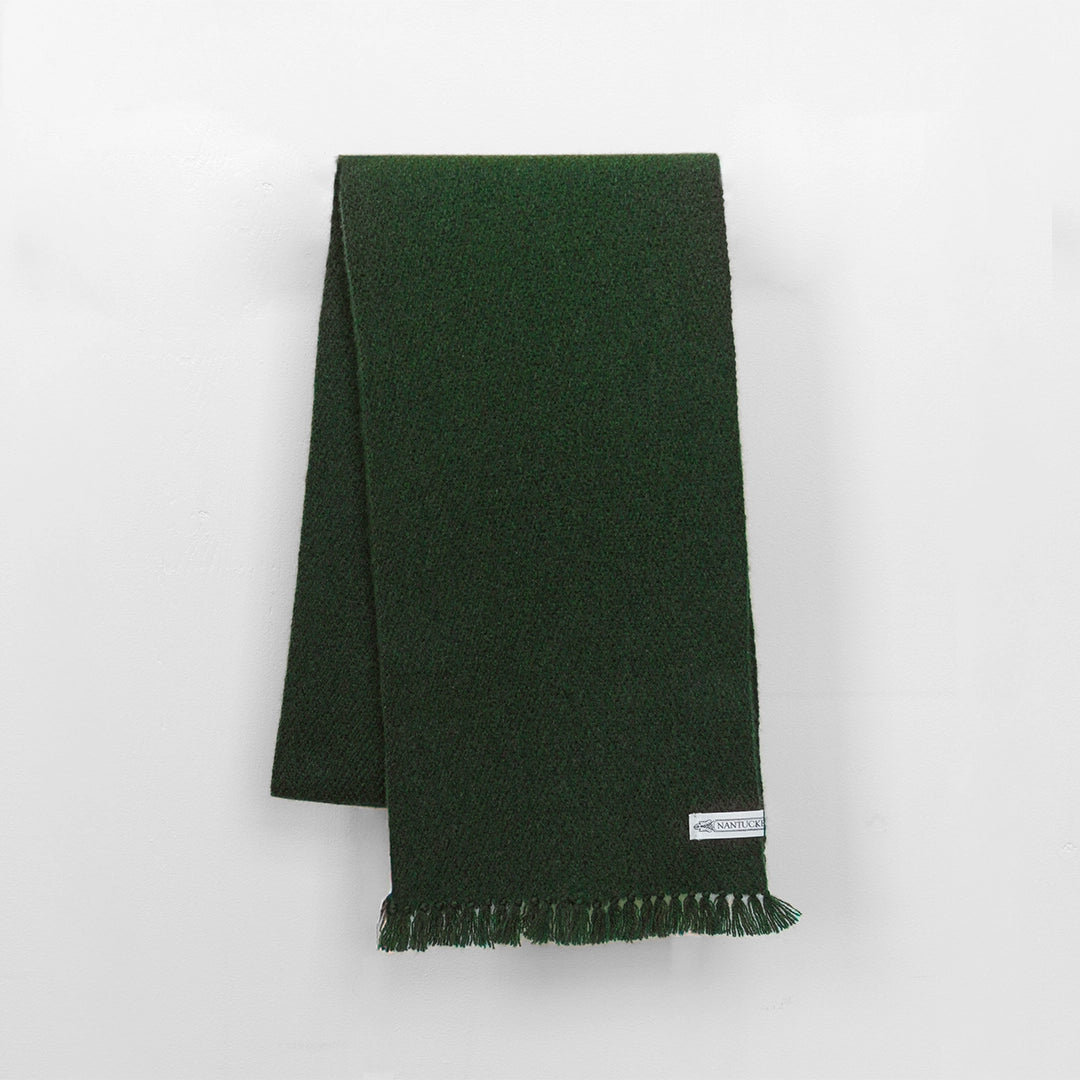 Verdant Green Handwoven Cashmere Scarf