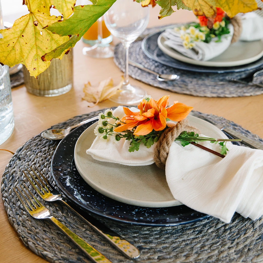 Gray Stoneware Plate