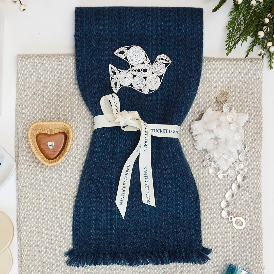 Ocean Deep Cashmere Scarf