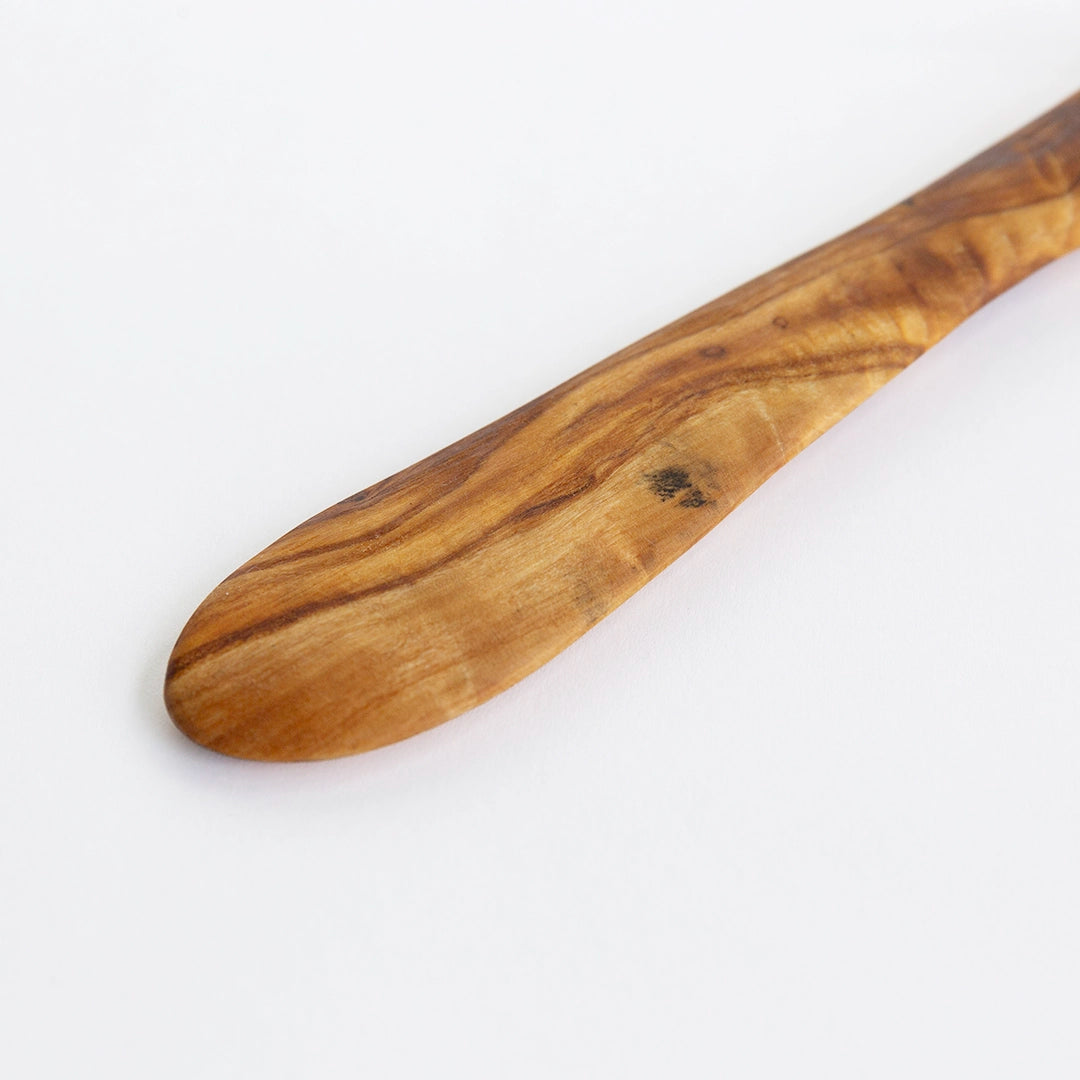 Olive Wood Round Spreader