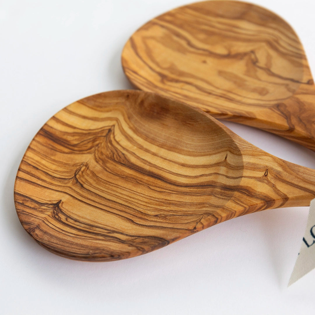Olive Wood Simple Salad Servers