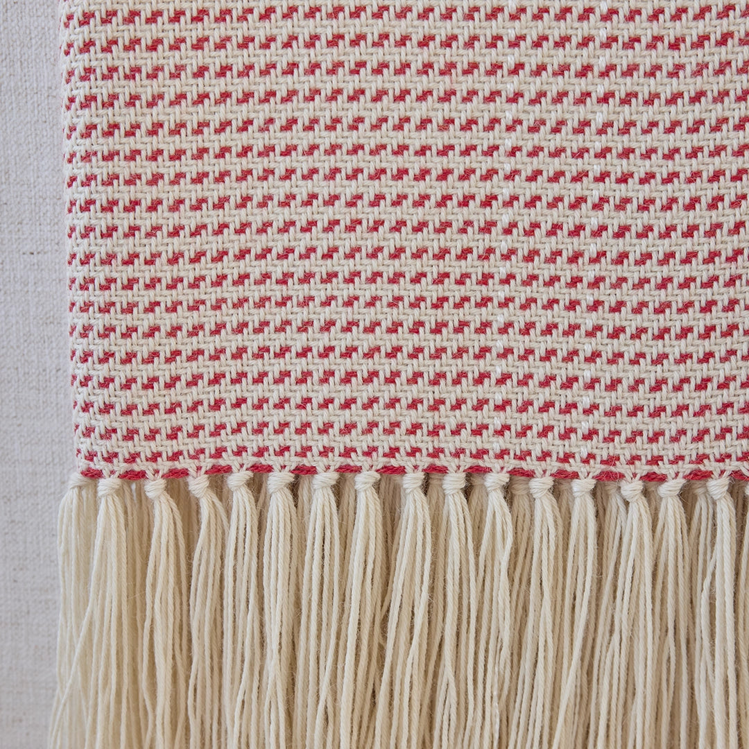 Poppy Stripe Alpaca Throw