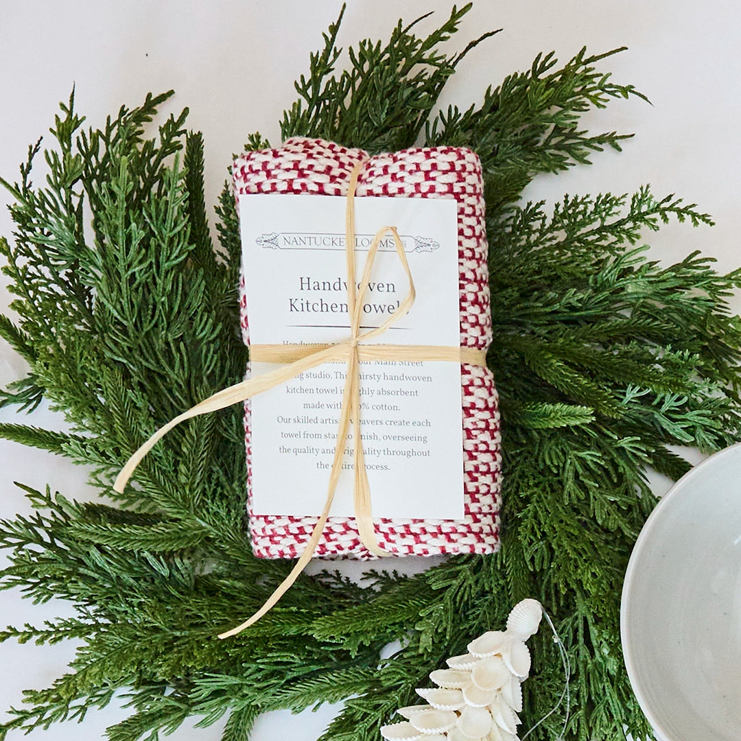 Red Currant Handwoven Kitchen Towel
