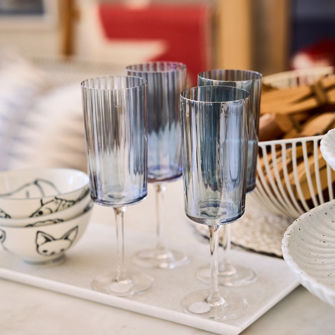 Sapphire Champagne Flute