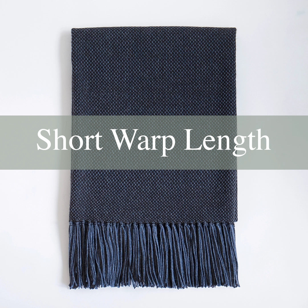 Seafarer No. 3 Alpaca Handwoven Short Warp Throw