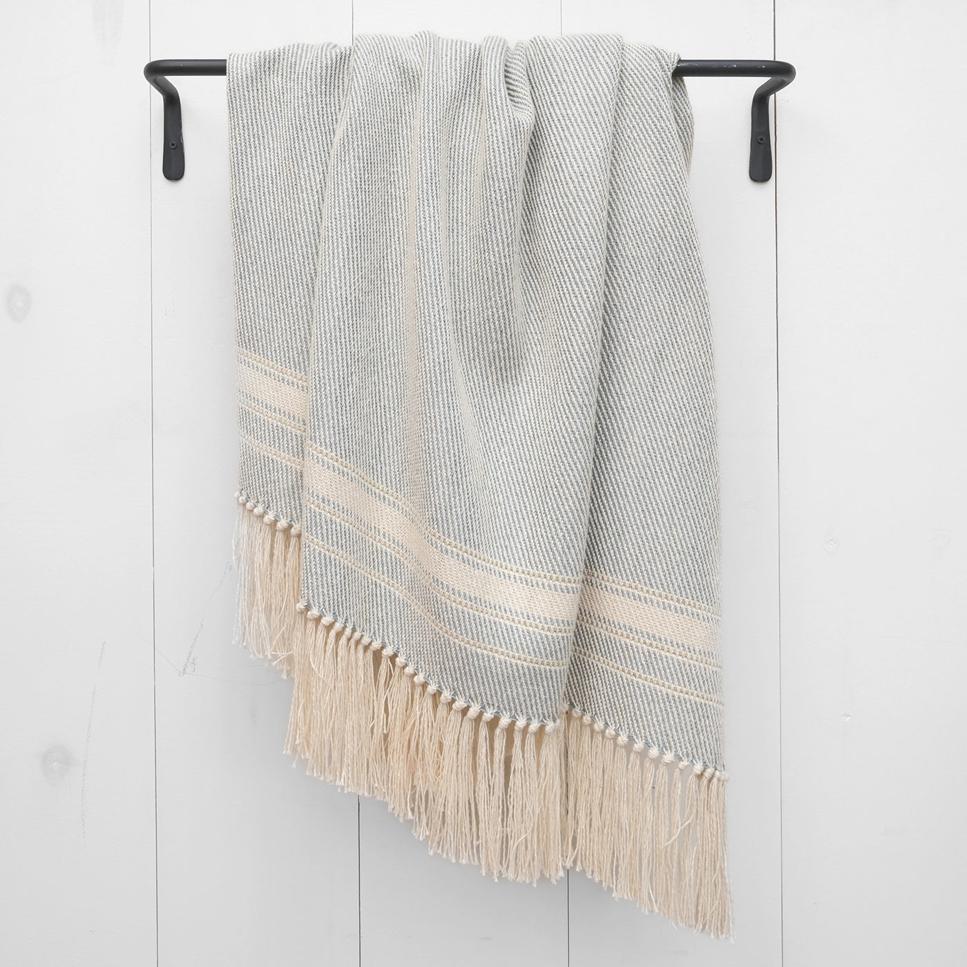 Striped Handwoven Cotton Throw