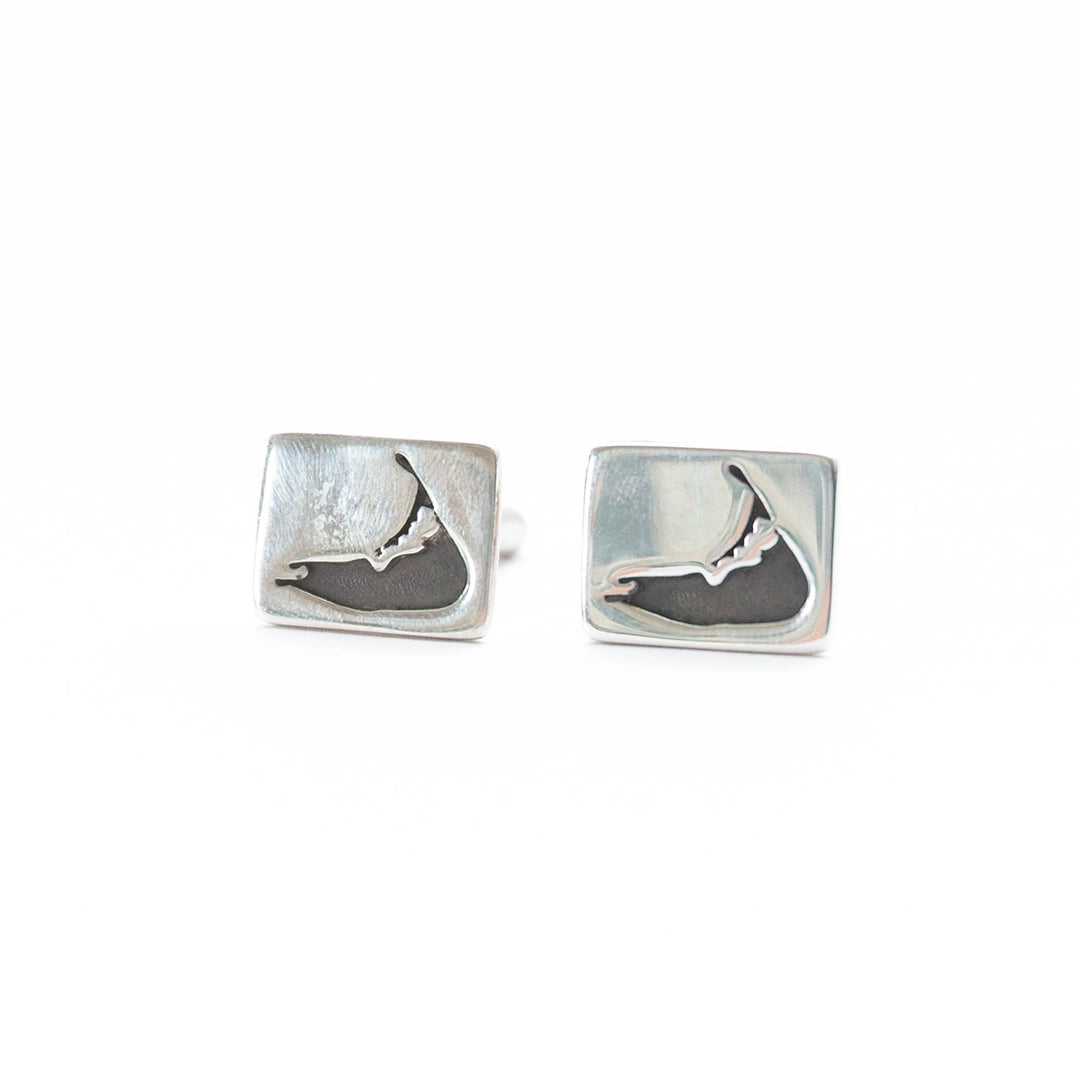 Sterling Silver Island Cuff Links