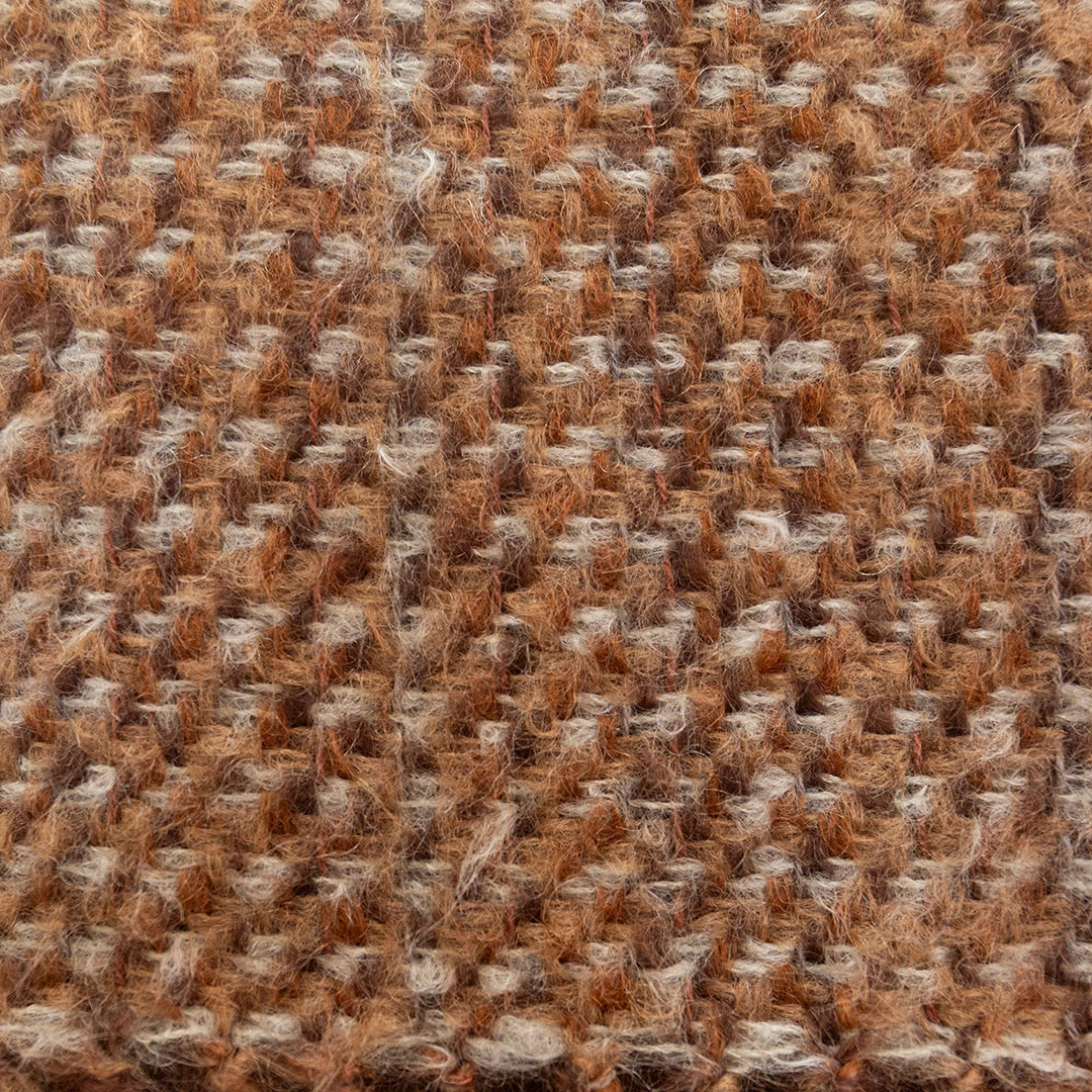 Tiramisu Handwoven Mohair Short Warp Throw