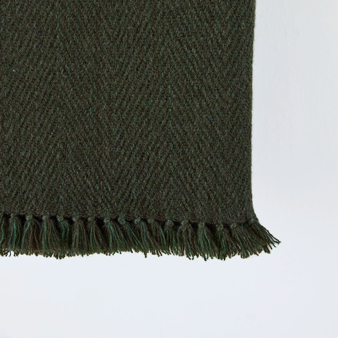 Verdant Green Cashmere Throw
