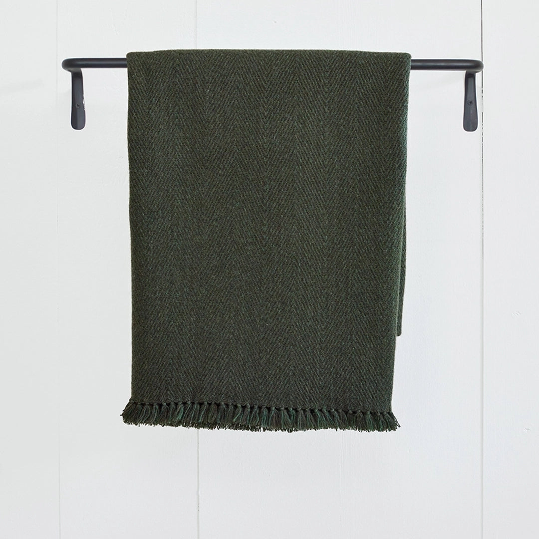 Verdant Green Cashmere Throw