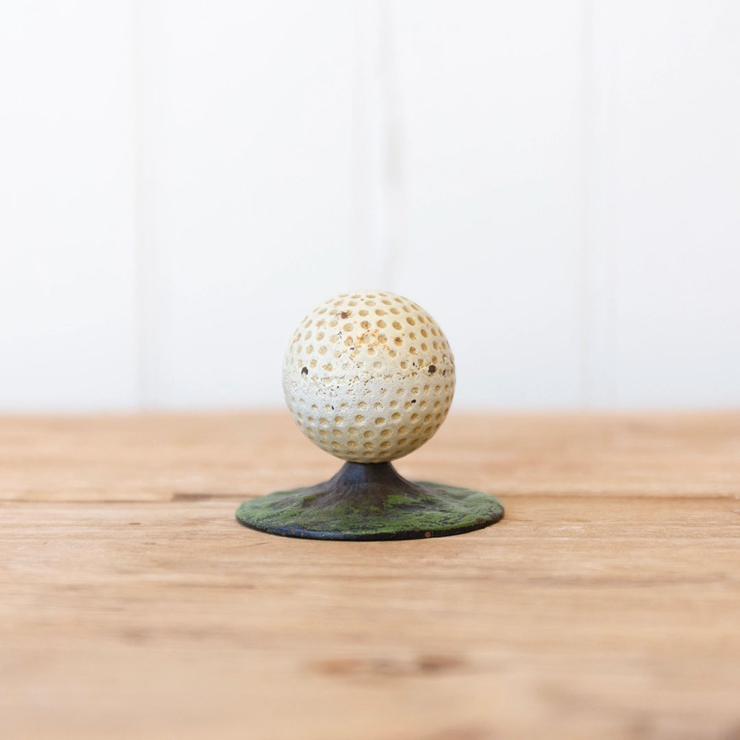 Vintage Golfer and Iron Golf Ball with Base