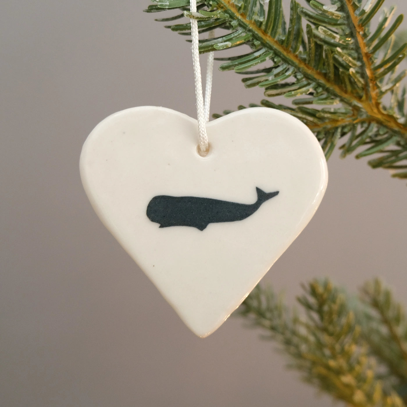 Whale Heart Ornament