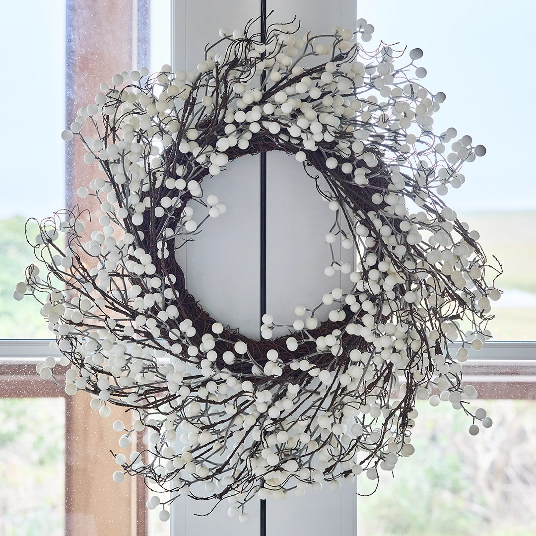 White Berrry Wreath