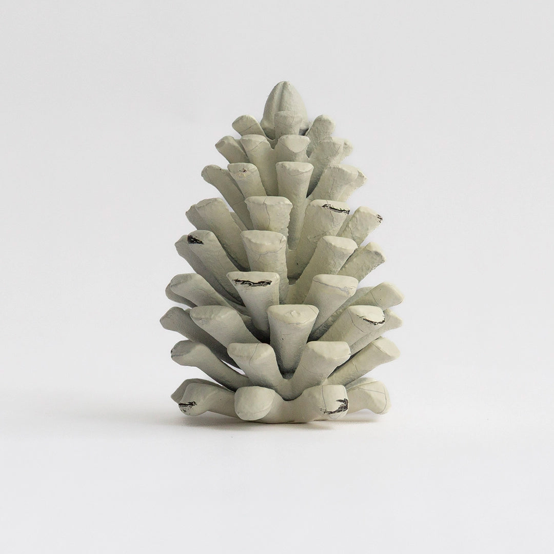 White Pine Cone Decoration
