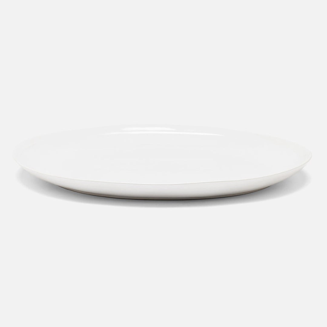 White Stoneware Platters