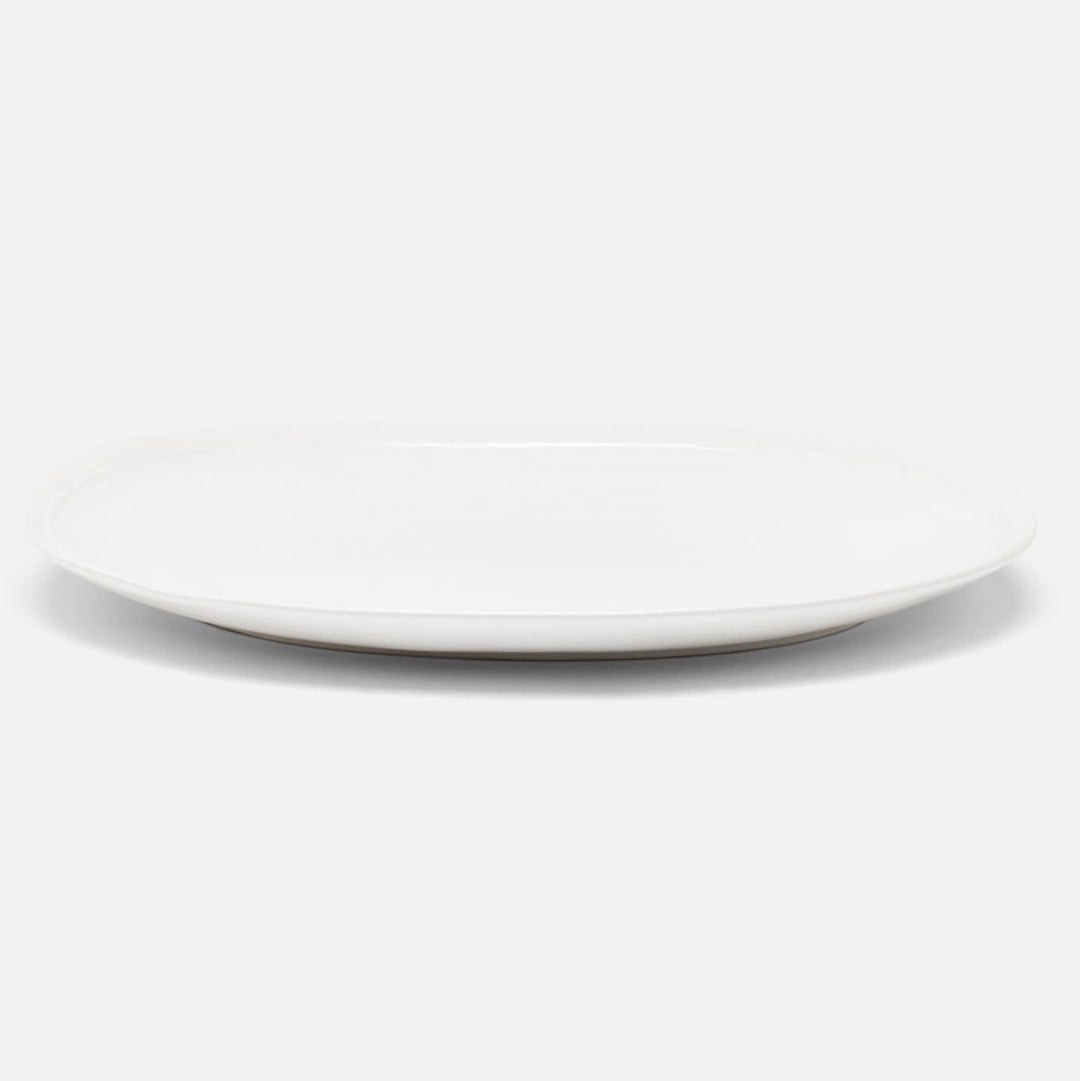 White Stoneware Platters