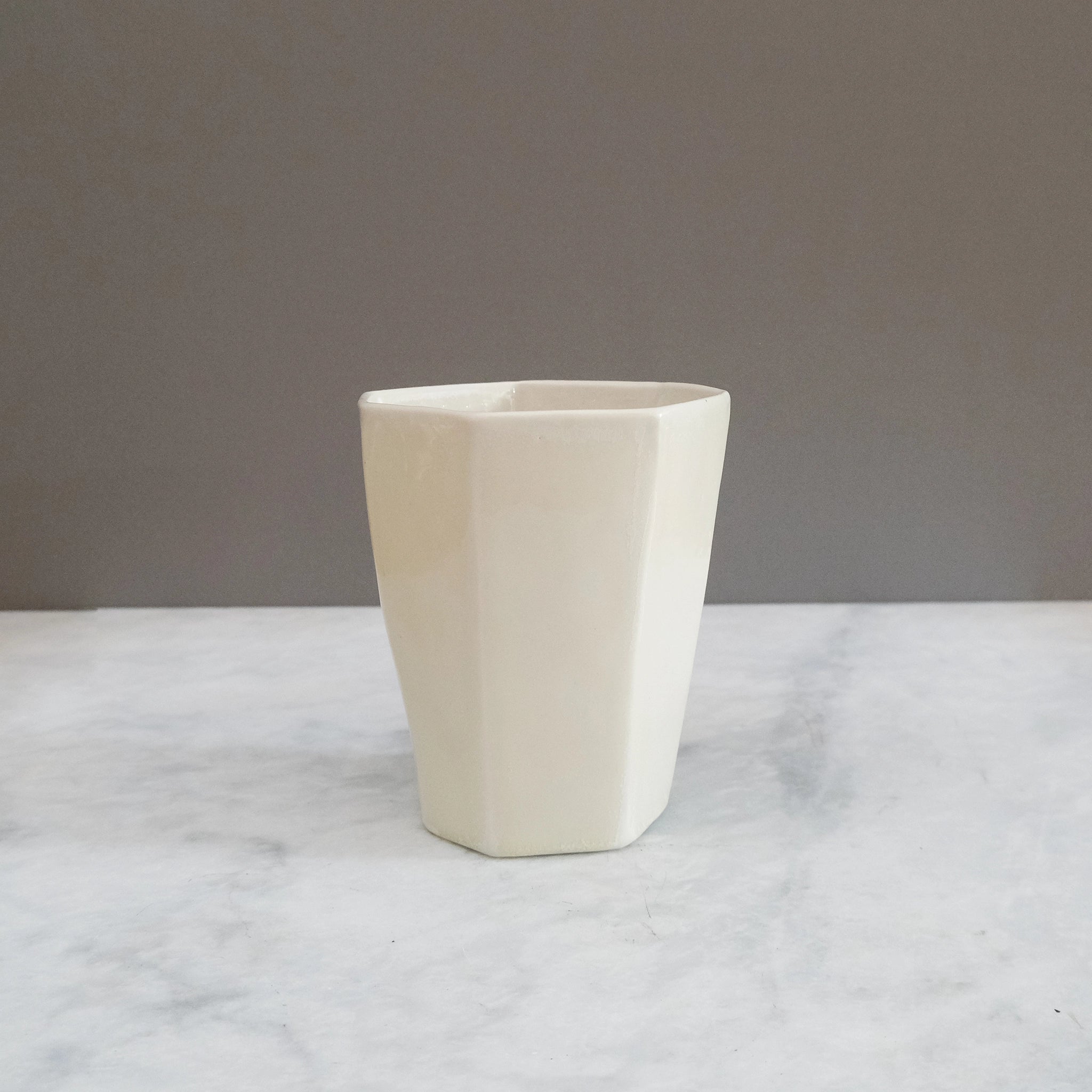 Ivory Geo Vase
