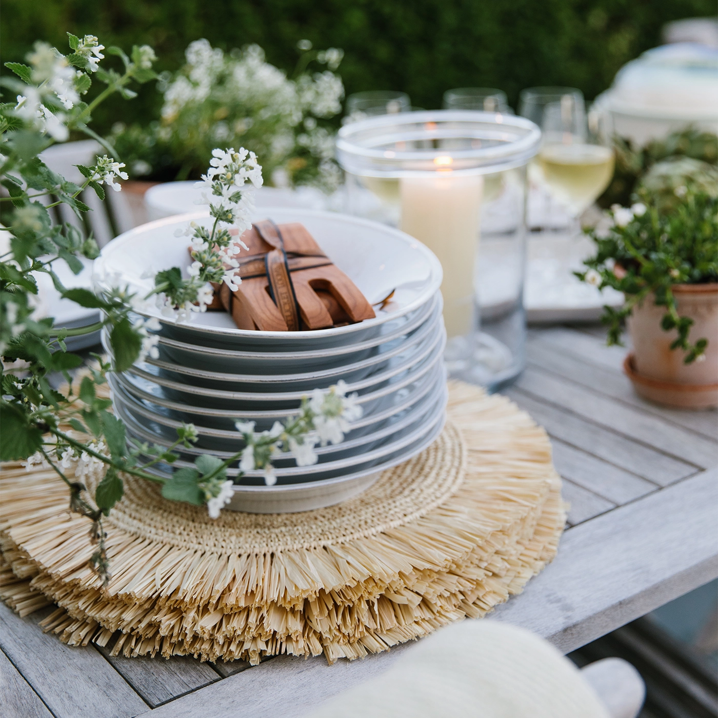Fringed Palm Raffia Placemat