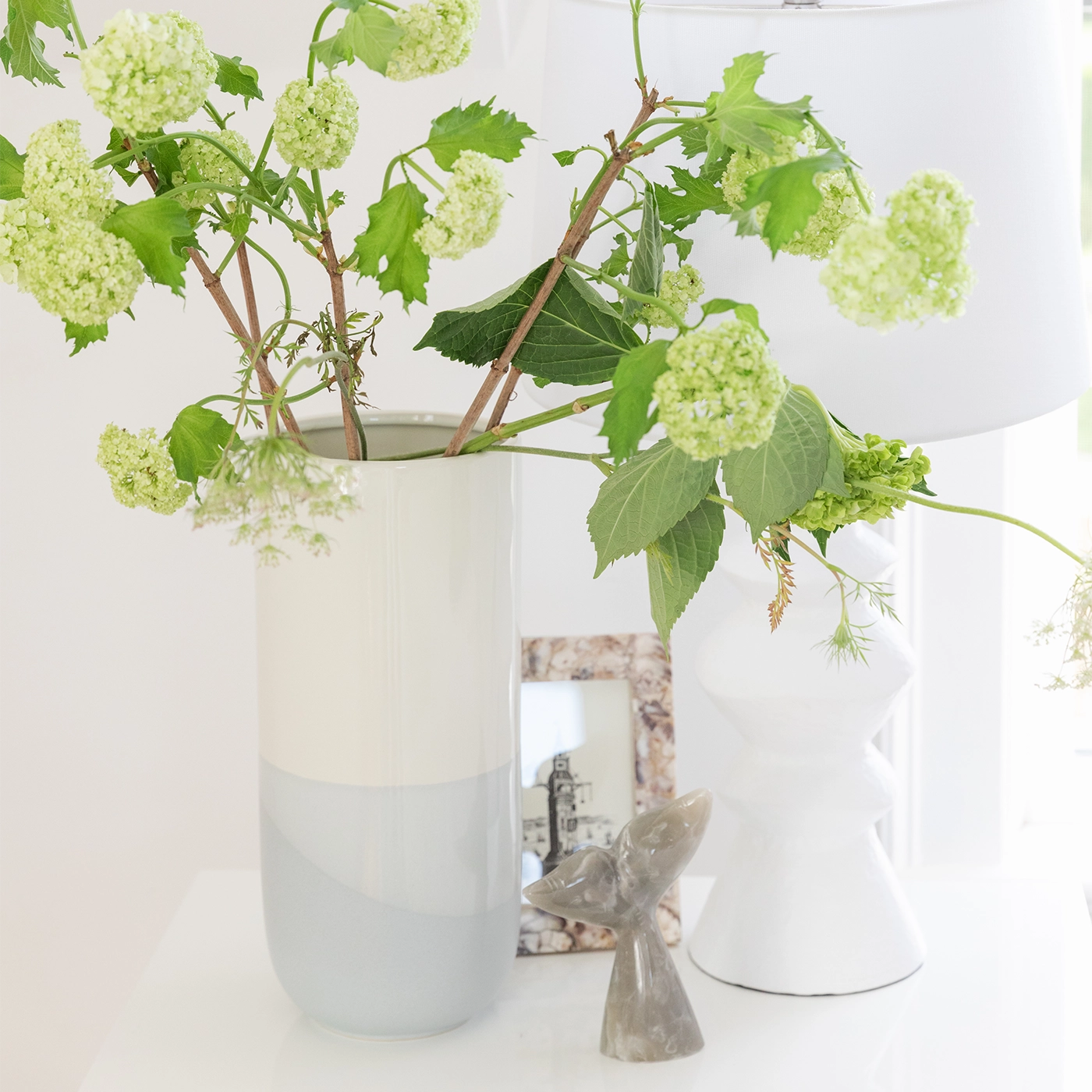 Gray & Cream Geo Vases