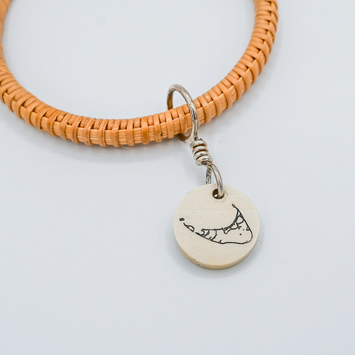 Ivory ACK Basket Weave Bangle | Janet Carreau