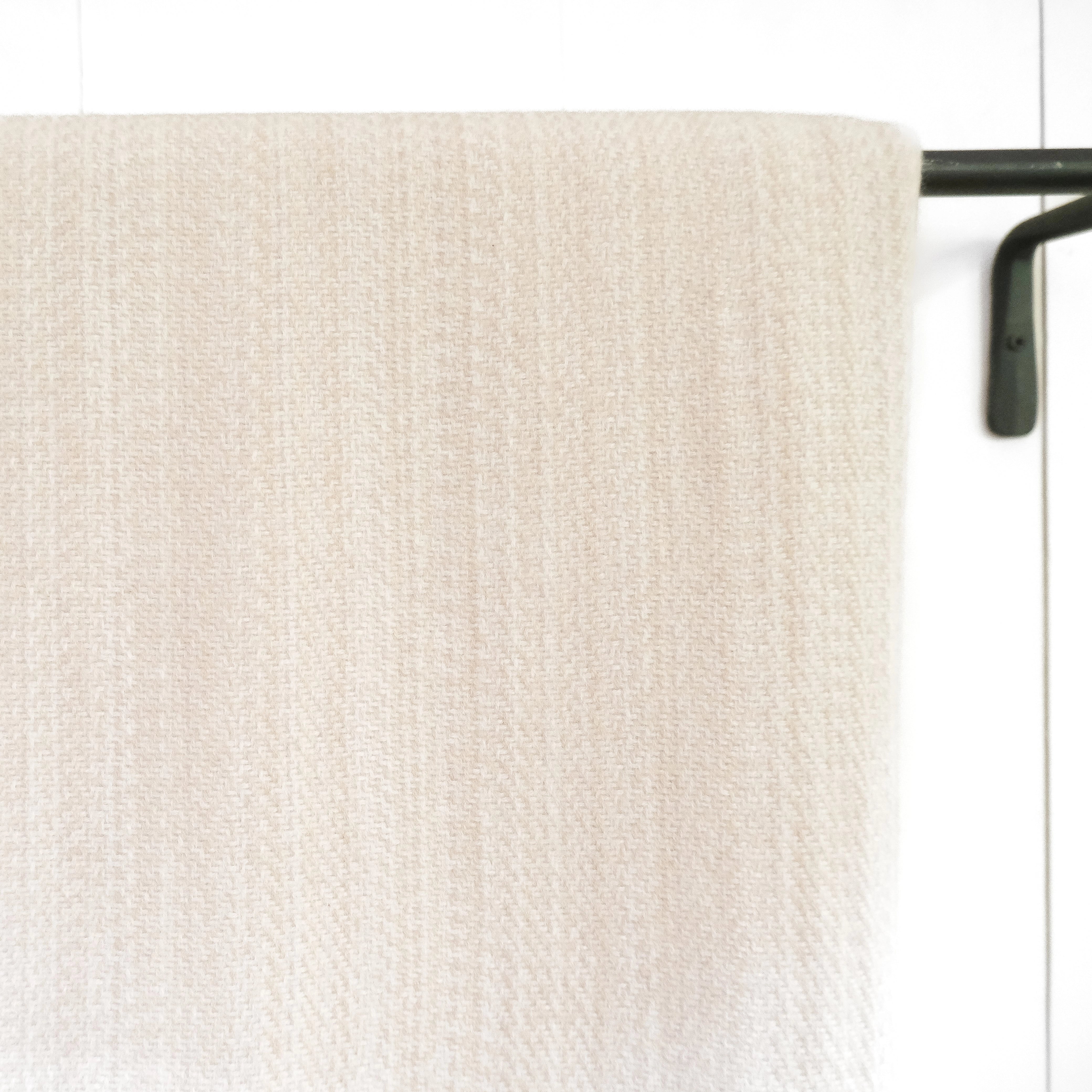 Oat Milk Handwoven Cashmere Throw