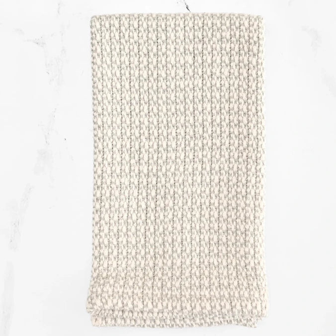 Silver Gray Handwoven Kitchen Towel