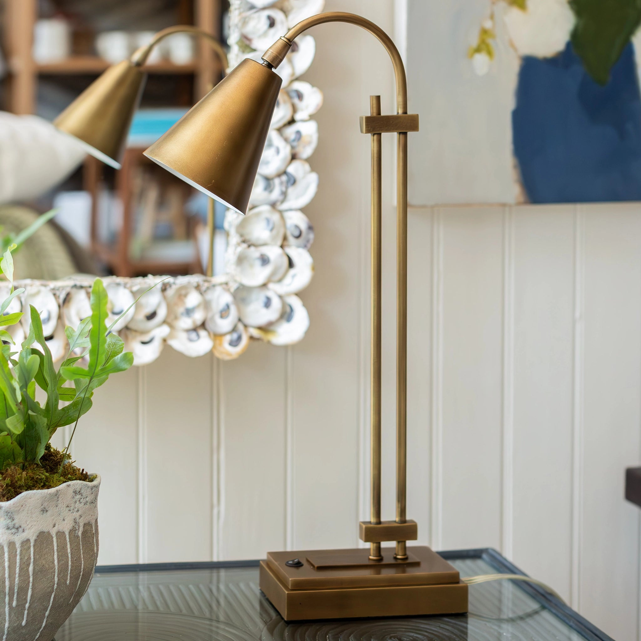 Symmetry Brass Desk Lamp