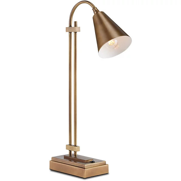 Symmetry Brass Desk Lamp