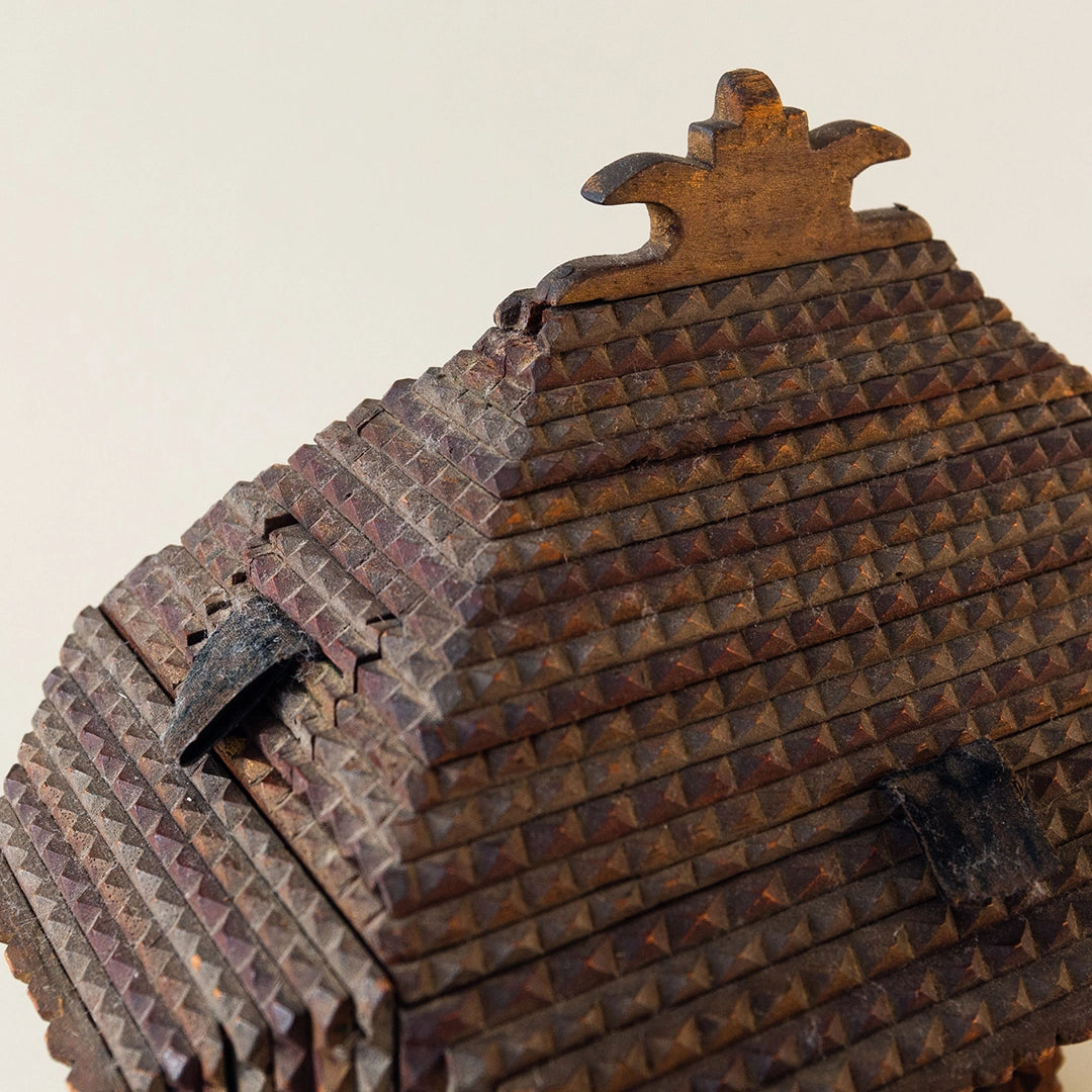 Vintage Tramp Art Trinket Box