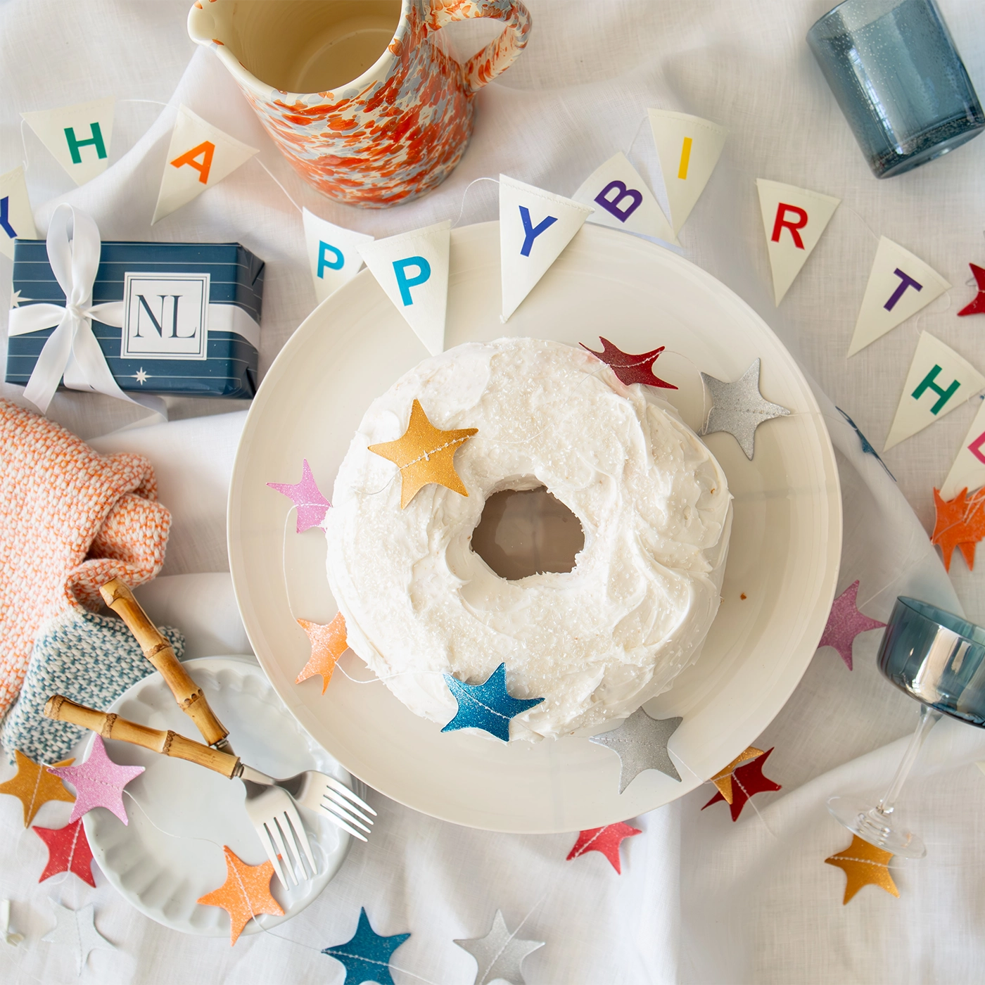 White Porcelain Cake Stand