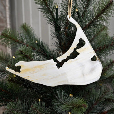 Nantucket Island Horn Ornament