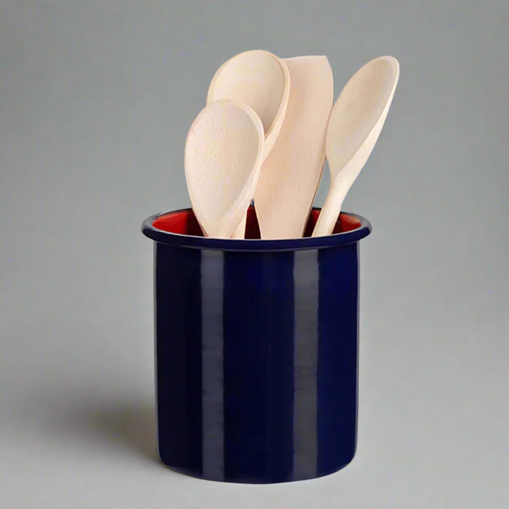 Large Enamel Canister