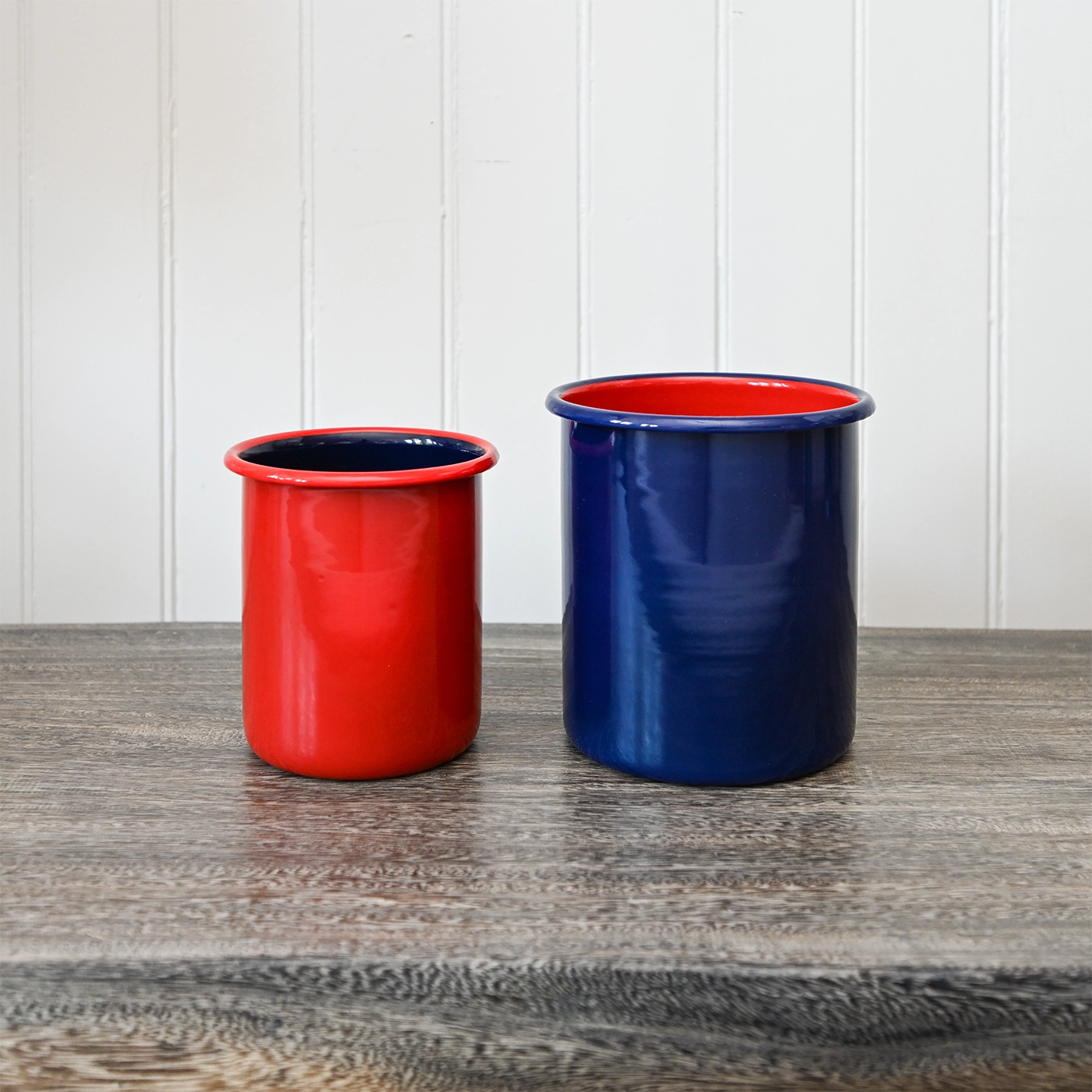 Medium Enamel Canister