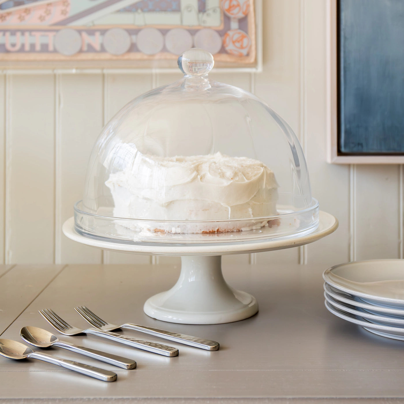Glass Cloche and Tray