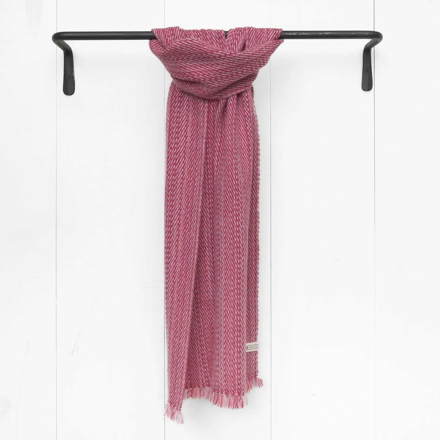 Magenta Handwoven Cashmere Scarf