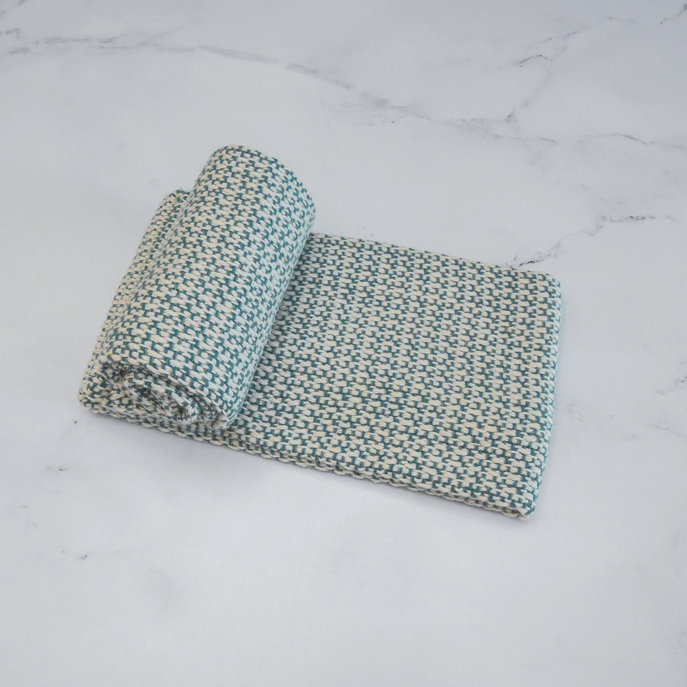 Sea Green Handwoven Kitchen Towel