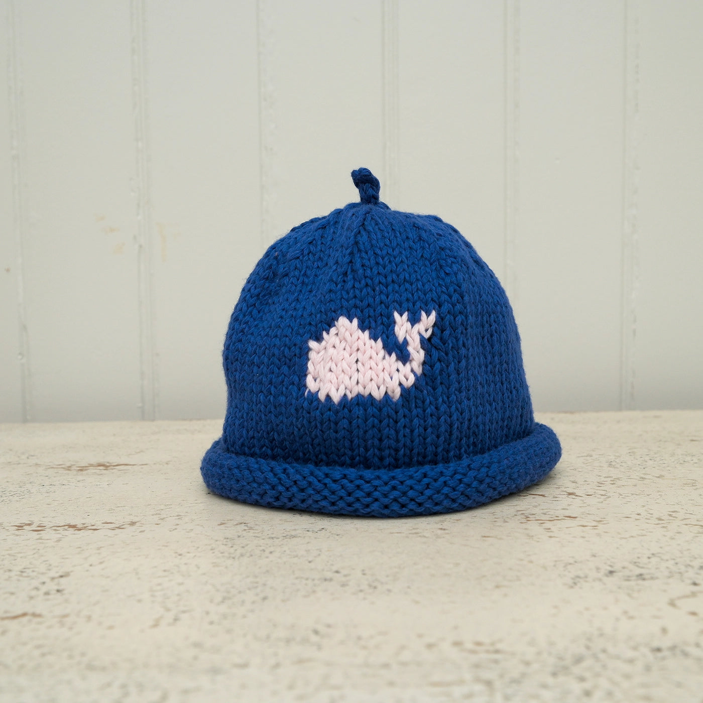 Pink Whale Baby Hat