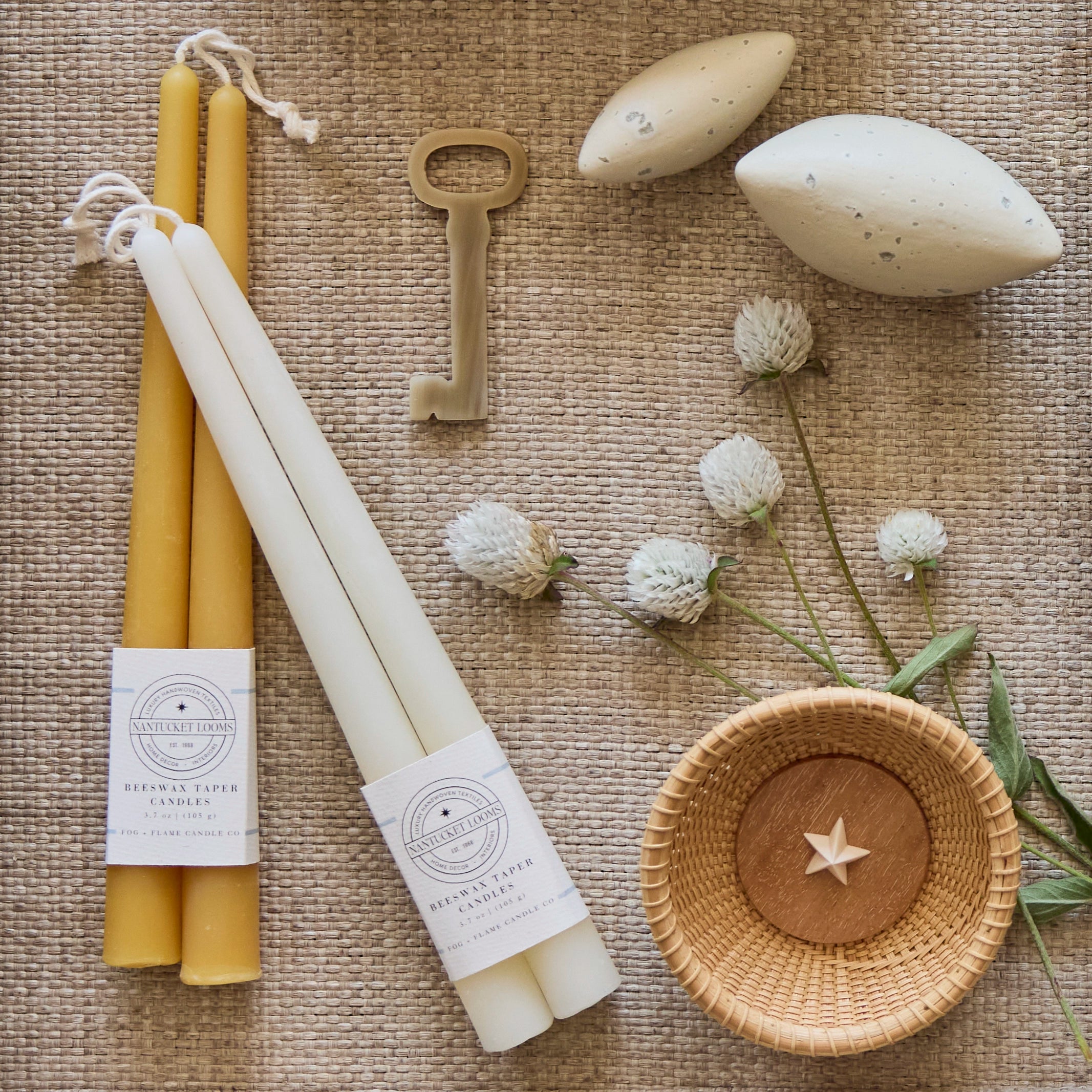 Lightship Basket Jewlery Dish with Ivory Star | Dale Rutherford