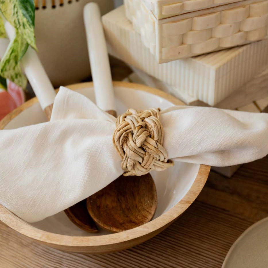 Abaca French Braided Napkin Ring