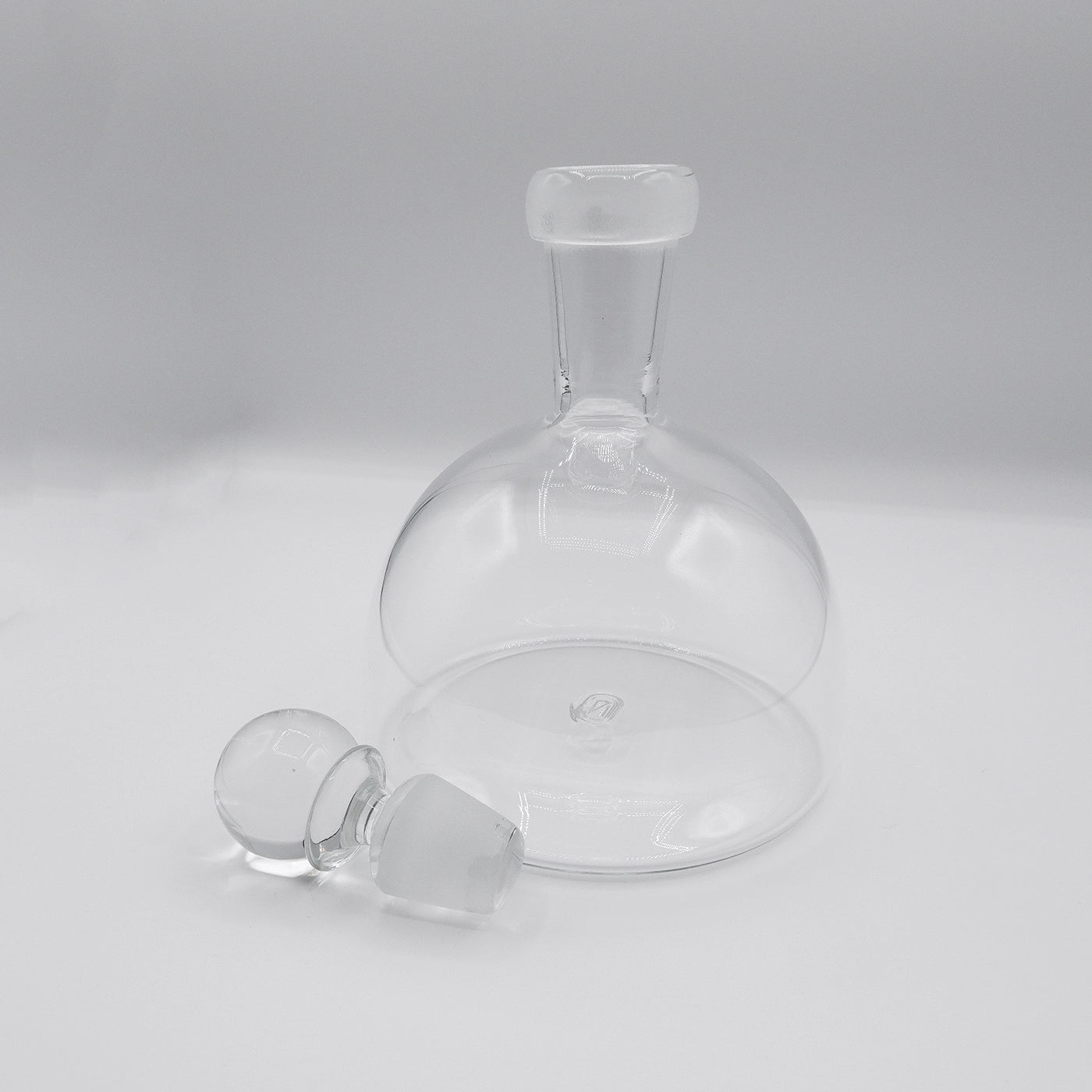 Handblown Sphere Top Glass Decanter