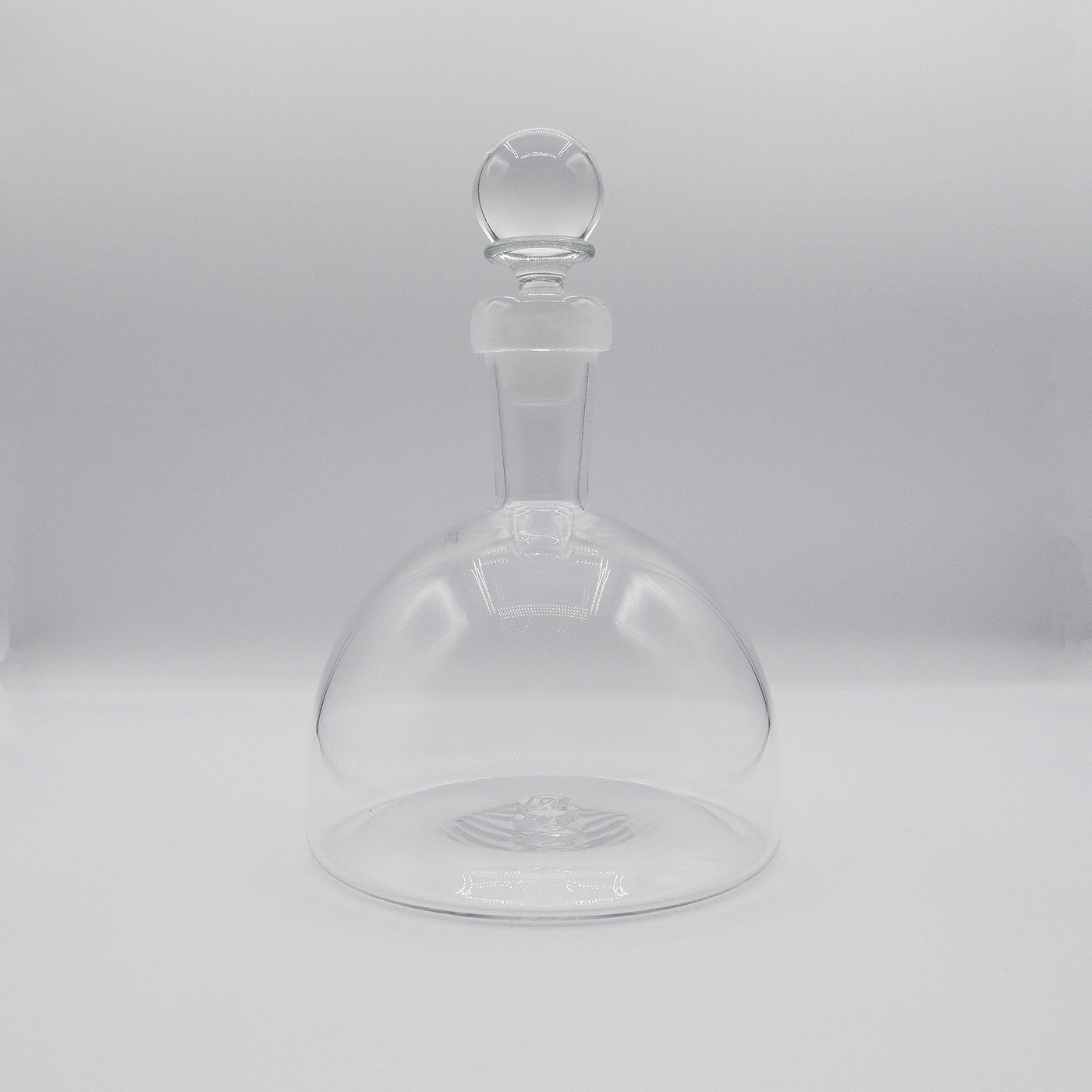 Handblown Sphere Top Glass Decanter