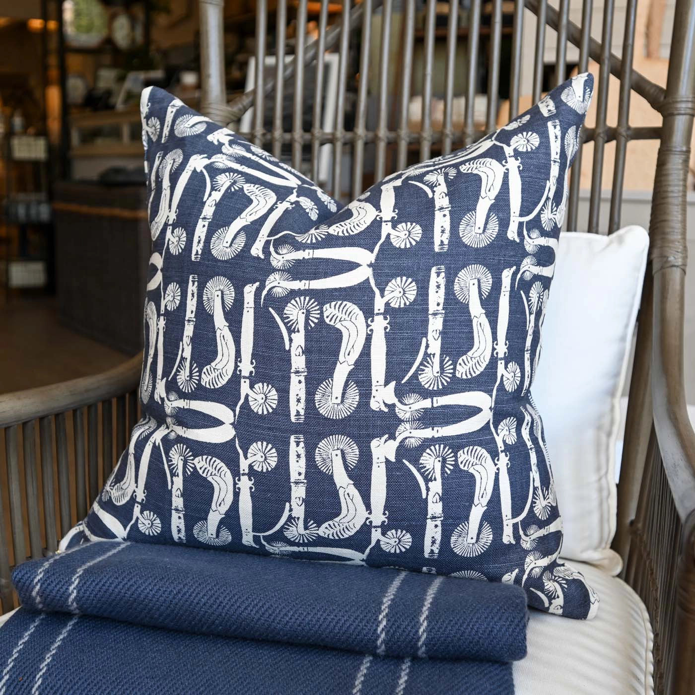 Nantucket Cloth Company Crimper Print Pillow