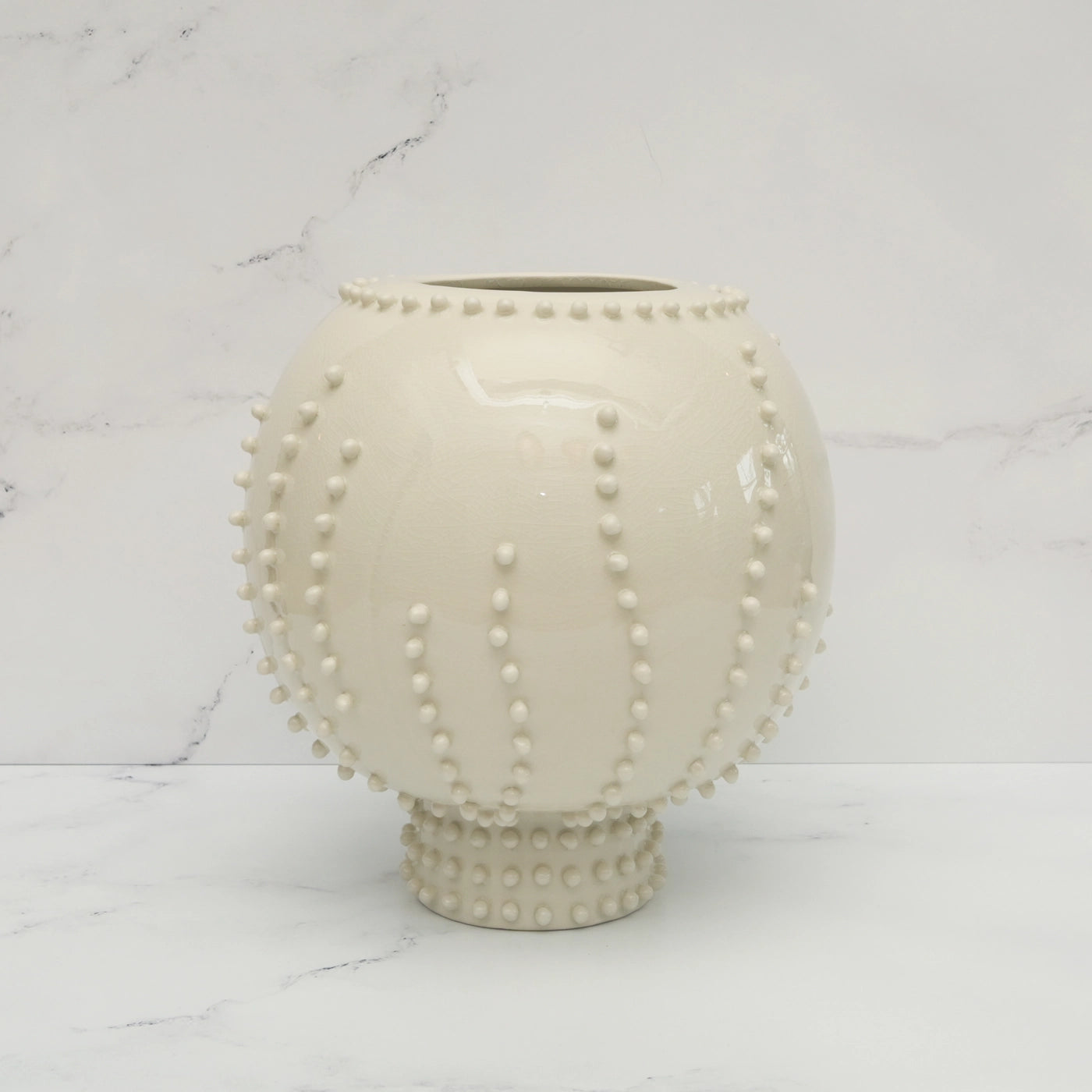 Ceramic Dot Round Vase