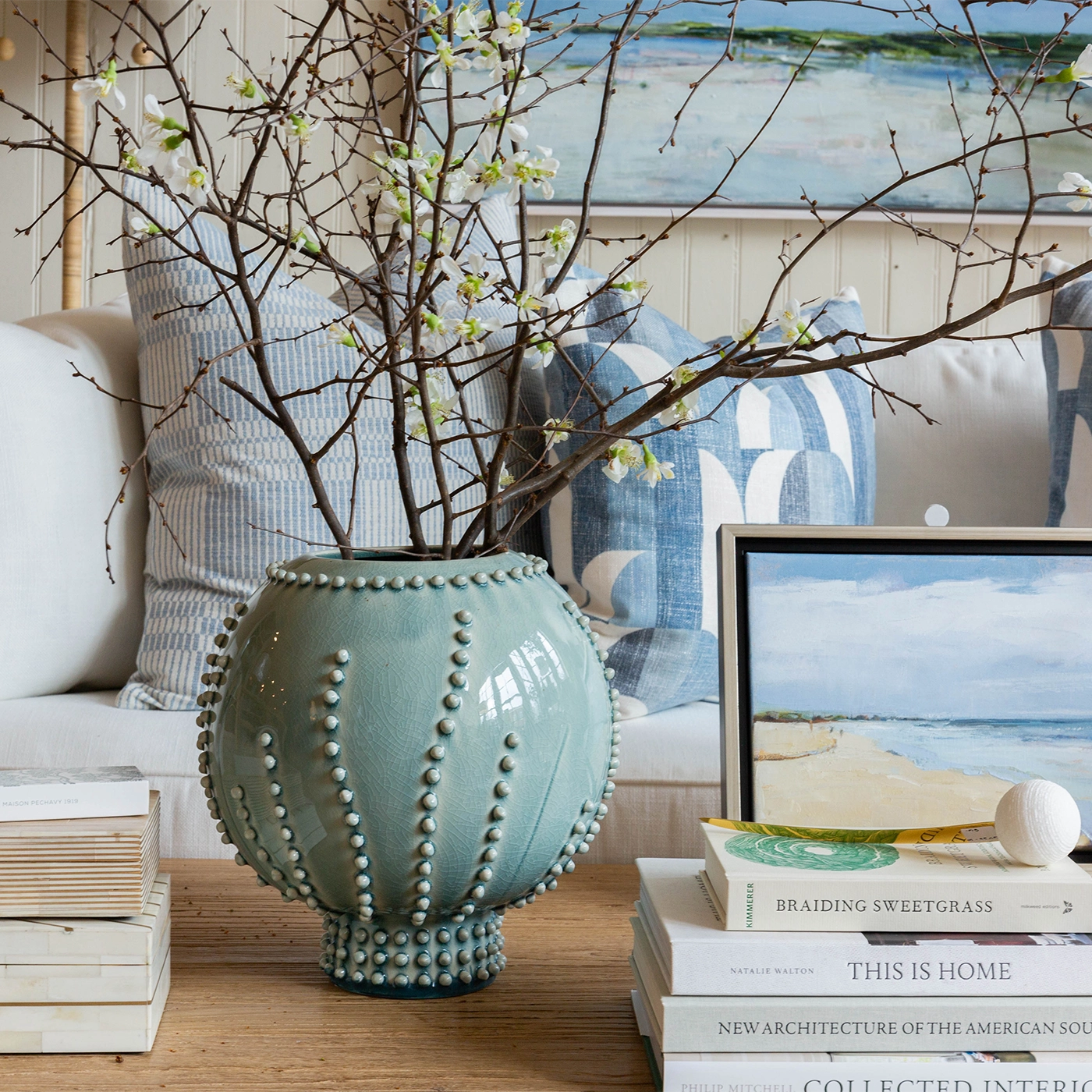 Ceramic Dot Round Vase