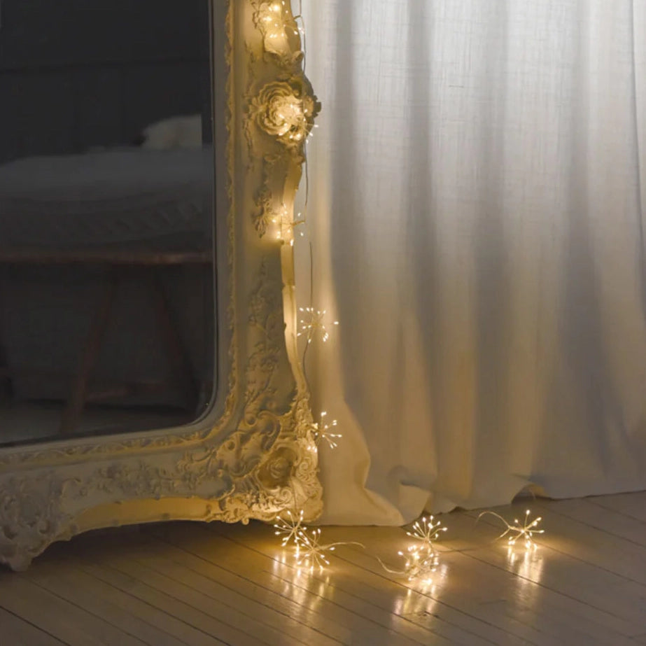 Silver Starburst Chain LED Lights