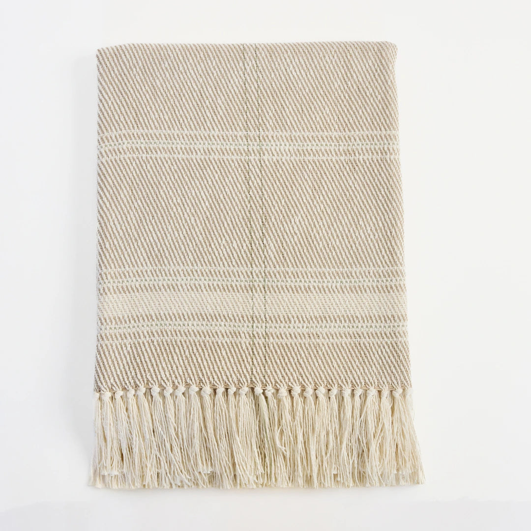 Striped Handwoven Cotton Throw