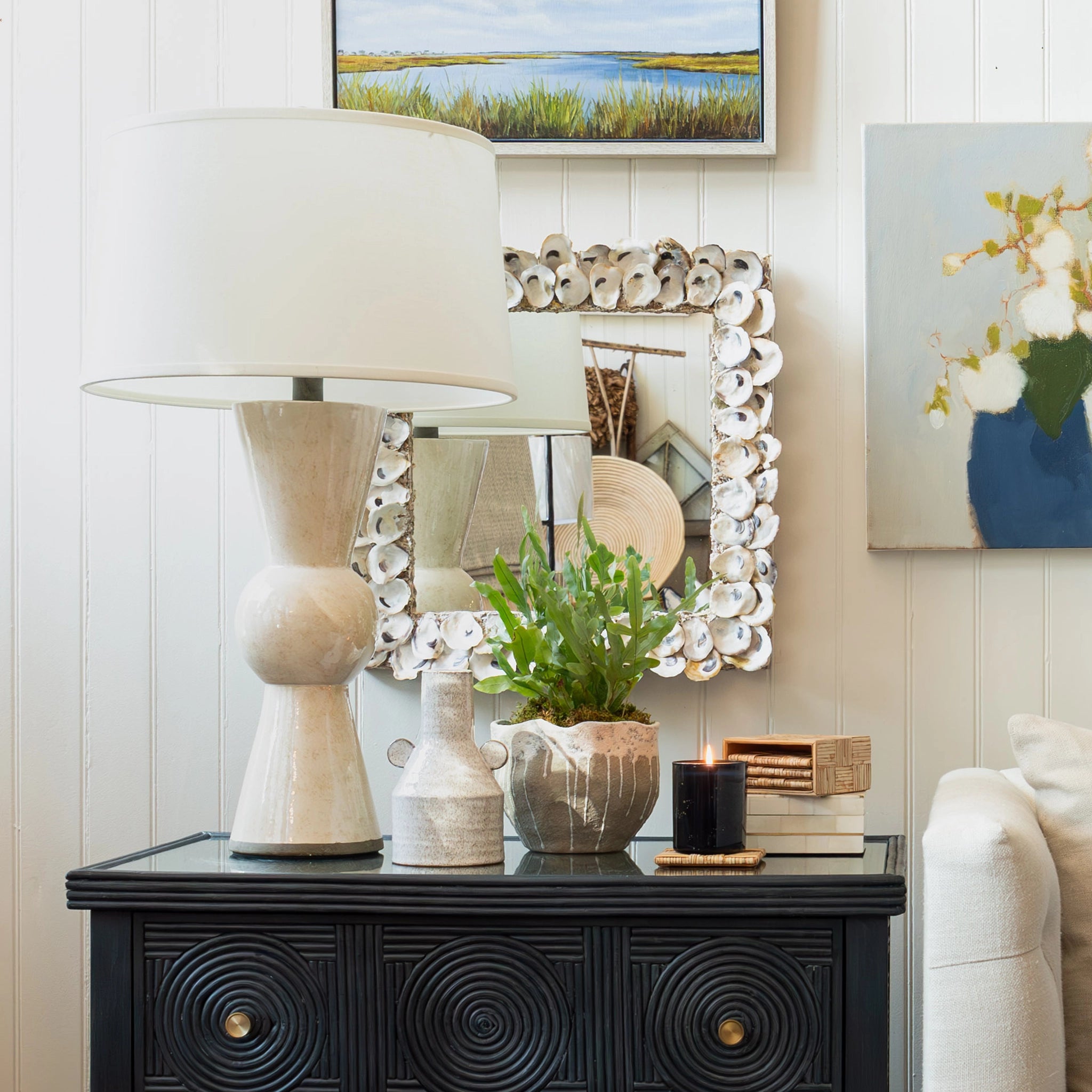 Upbeat White Table Lamp