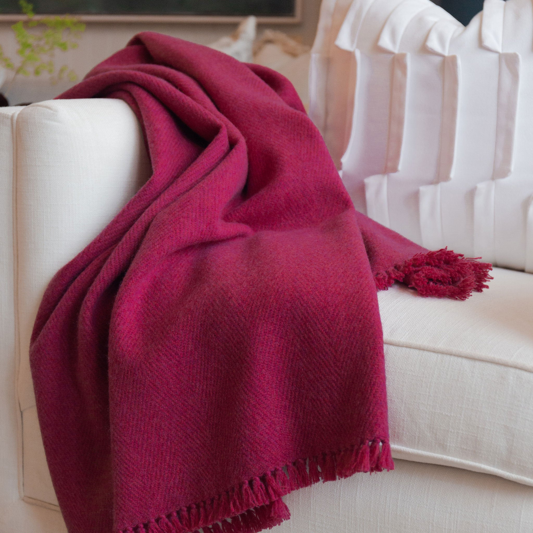 Dahlia Handwoven Cashmere Throw