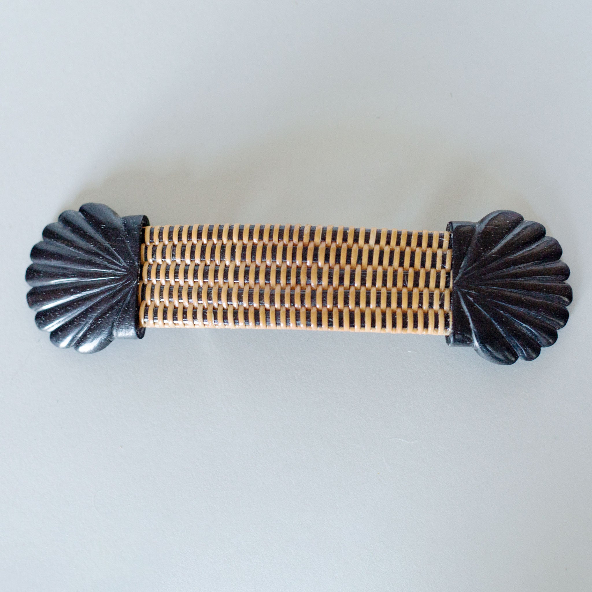 Ebony Scallop Lightship Barrette