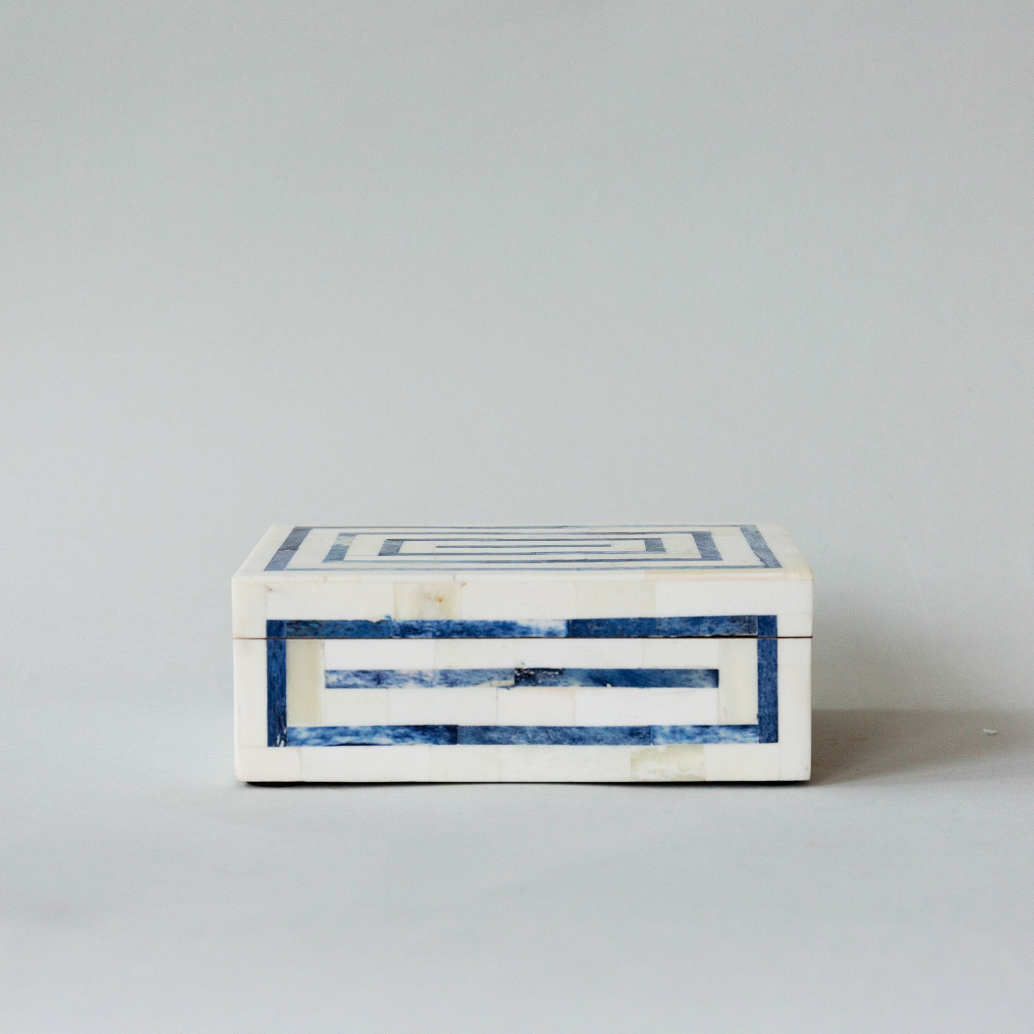 Blue & White Rectangle Boxes